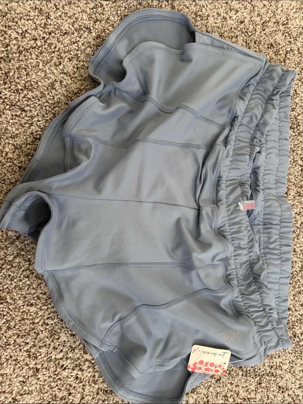 Free People Light Blue Athletic Shorts
